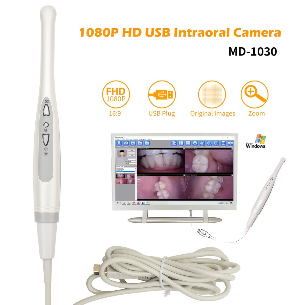 MD1030 Intraoral Camera Dental Camera,Button Work on Dexis,Eaglesoft More