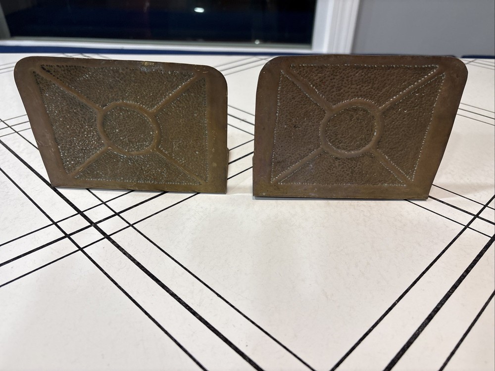 Vintage Brass Book Ends Have Some Patina