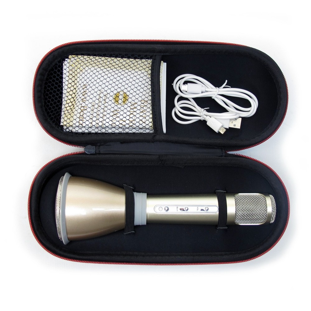 Mini Karaoke Wireless Bluetooth Handheld Microphone With Speaker