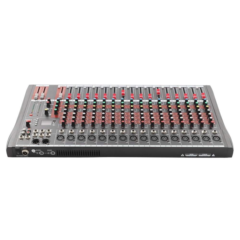 16 Channel Studio Audio Mixer USB Digital Sound Mixing Console Board Bluetooth