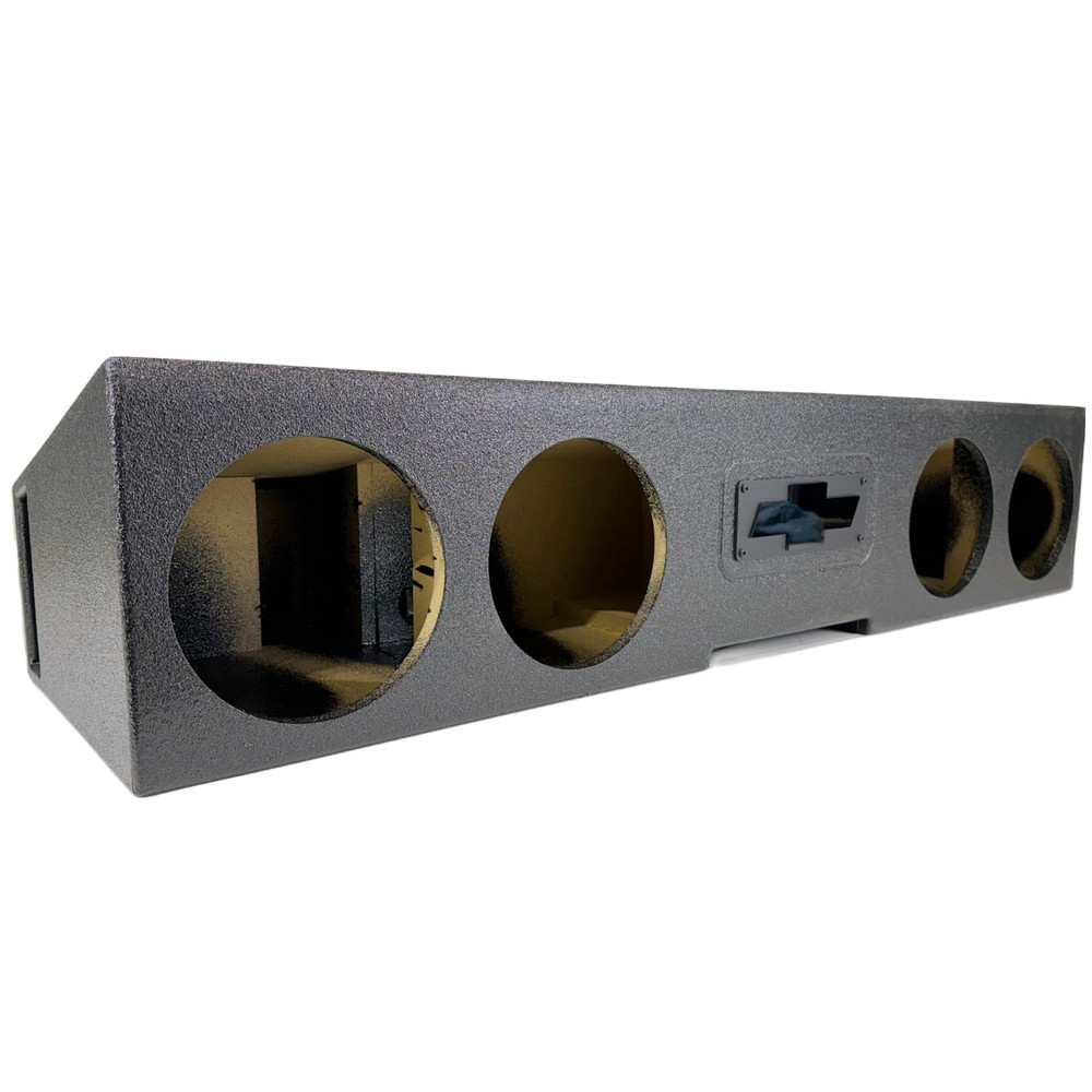 Sub Woofer Box Chevy 19-25 Quad Cab Ext Cab 4x8 Woofers Front Fire Ported