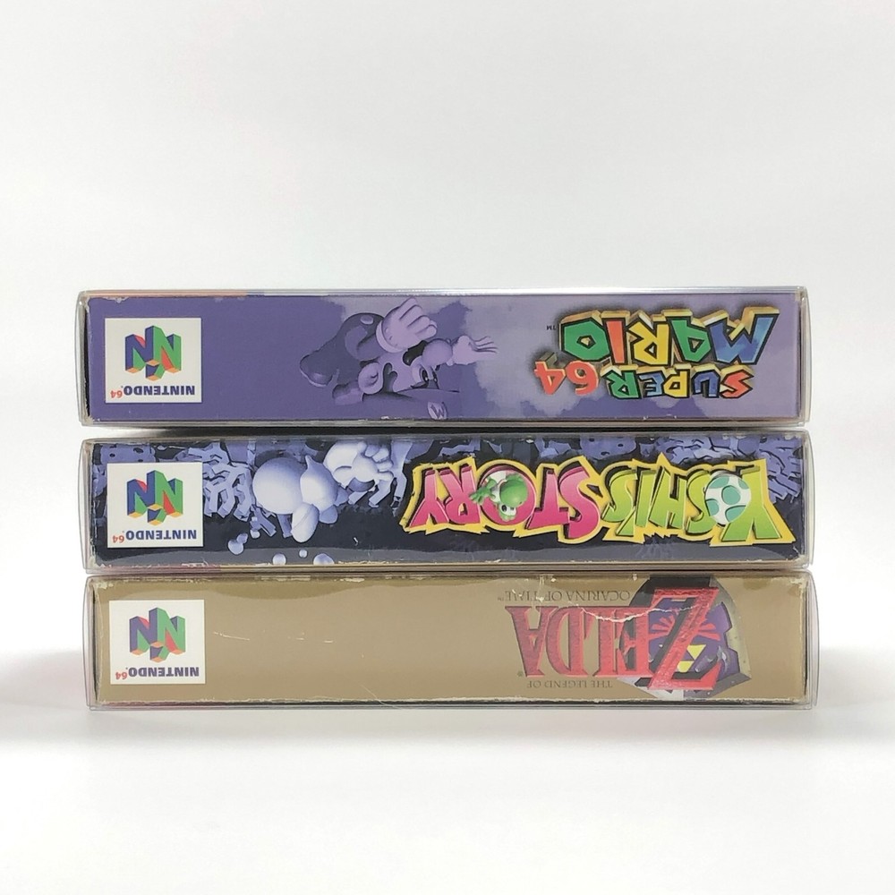 50 N64 Clear Plastic Box Protector Sleeve Case for Complete CIB Games