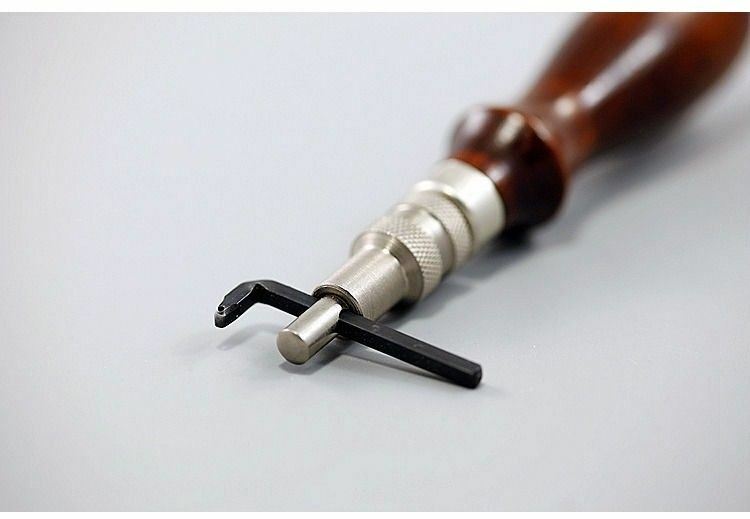 Japan Seiwa Adjustable Leathercraft Simple Groover Leather workshop Diy TOOL