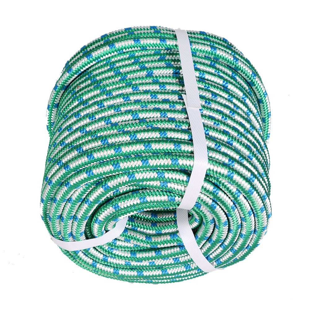 16 Strand Arborist Tree Rope Durability Braid Polyester Rope 1/2" × 150'