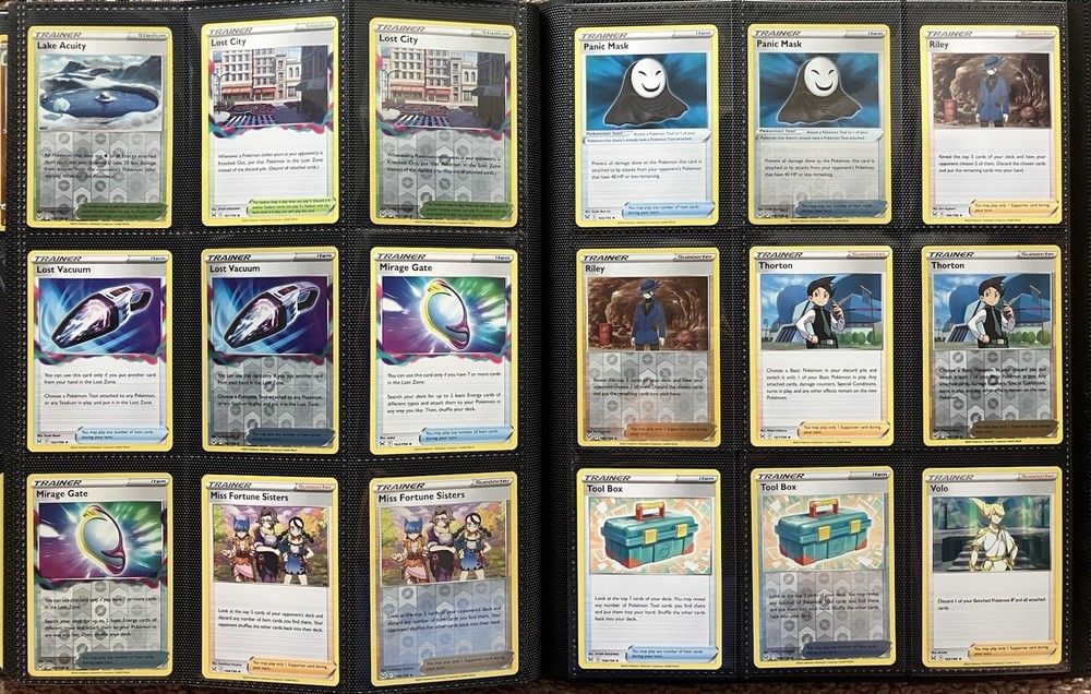 POKÉMON Lost Origin Binder Complete Base Set Binder with Reverse Holo