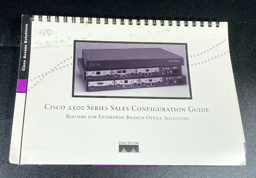 Vintage Cisco Systems 2500 Series Sales Configuration Guide - 1996