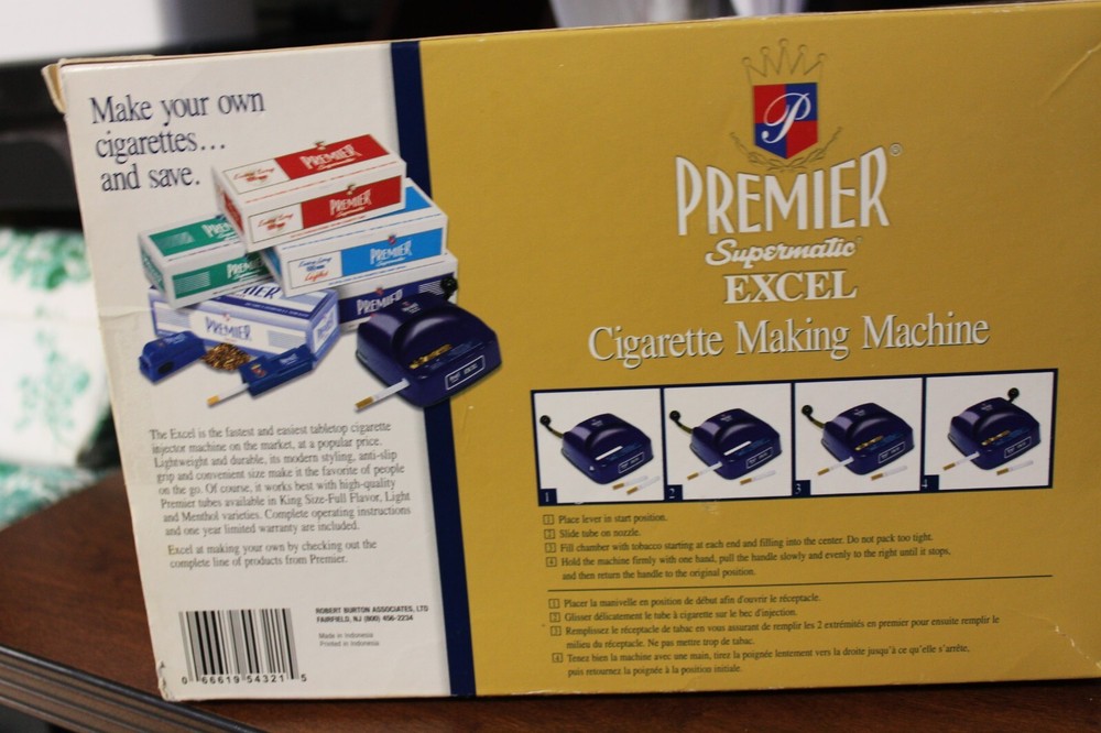 PREMIER Supermatic EXCEL Cigarette Maker Rolling Making Tobacco Injector Machine