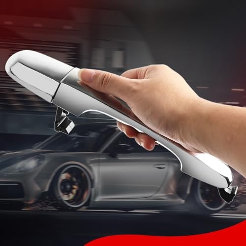 Exterior Door Handle Passenger Side Chrome Handle Replacements for Rear Right