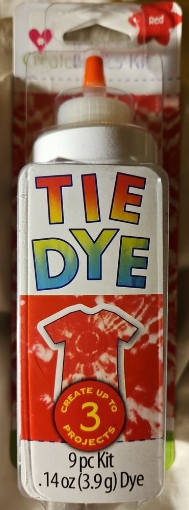 Create Basics RED Tie Dye 9 Piece Kit Create Up To 3 Projects!