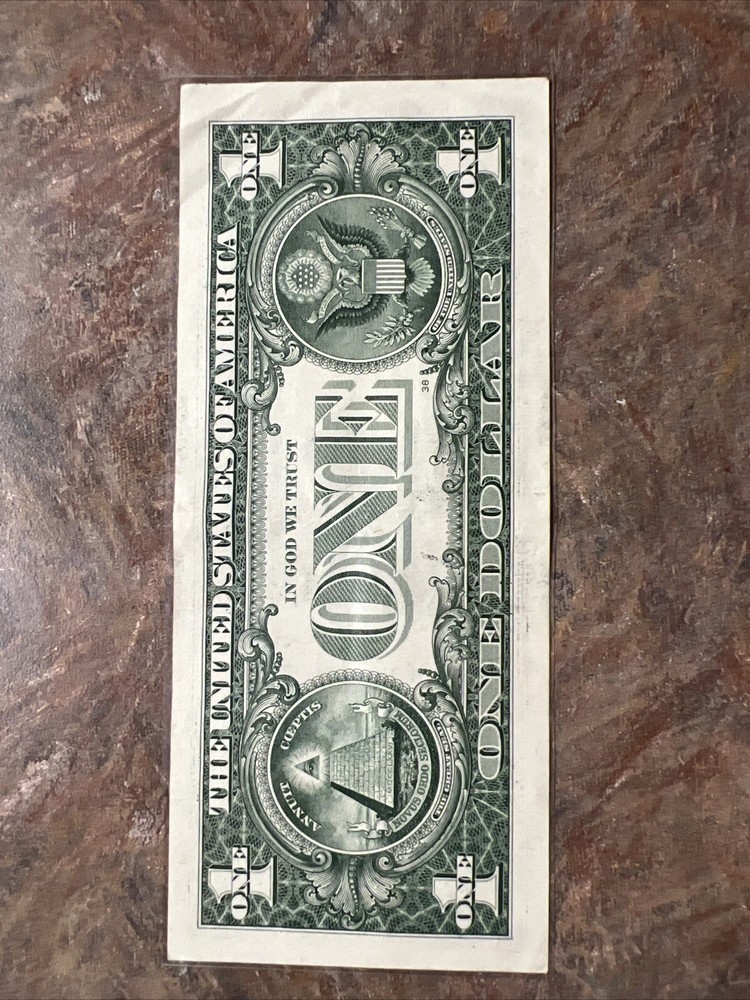 2017 Ink Transfer Error $1 Note One Dollar Bill
