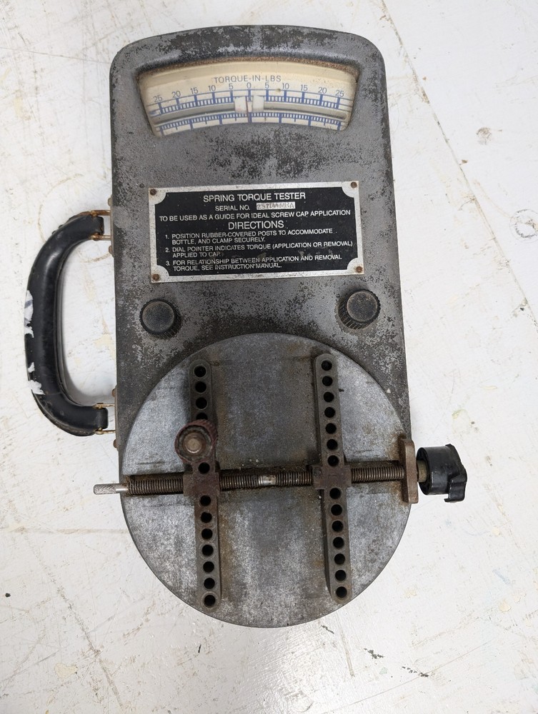 Screw Cap Torque Testing Machine, Newton-Meter Spring Torque Tester