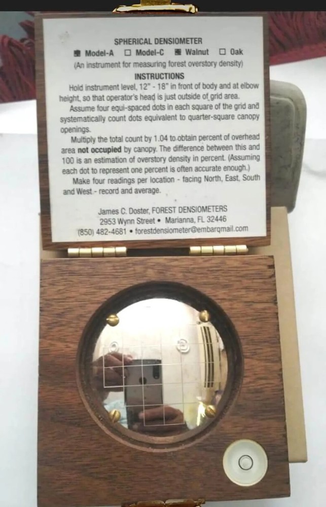 Spherical Densiometer Forestry Suppliers Spherical Crown , Convex Model A Gift