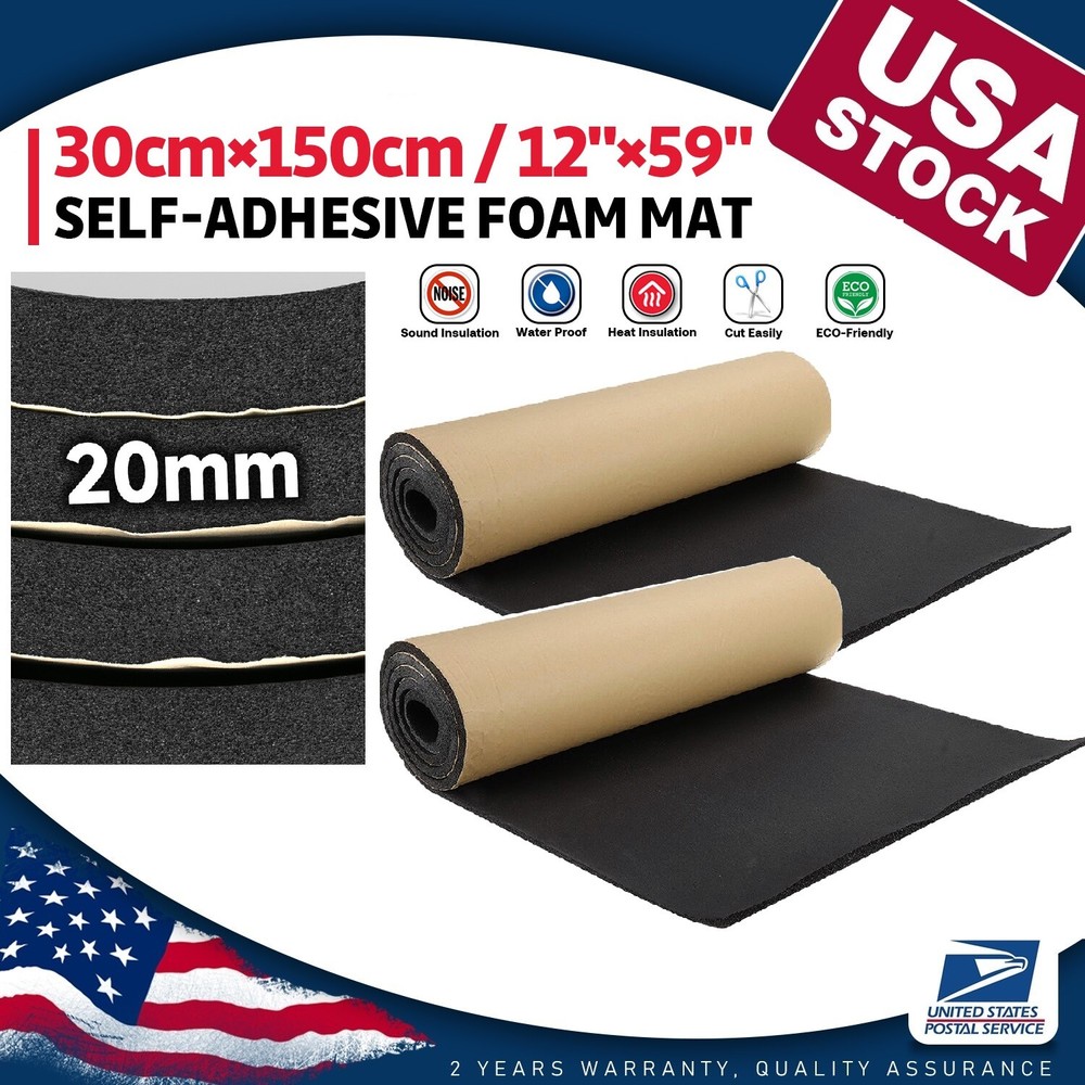 2Roll 20MM Closed Cell Sponge Foam Sheet 12" W x 59"L for Padding DIY Project