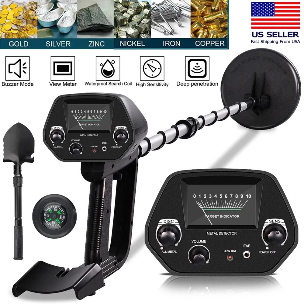 Waterproof LCD Metal Detectors Gold Digger Deep Sensitive Hunter Coil Searcher