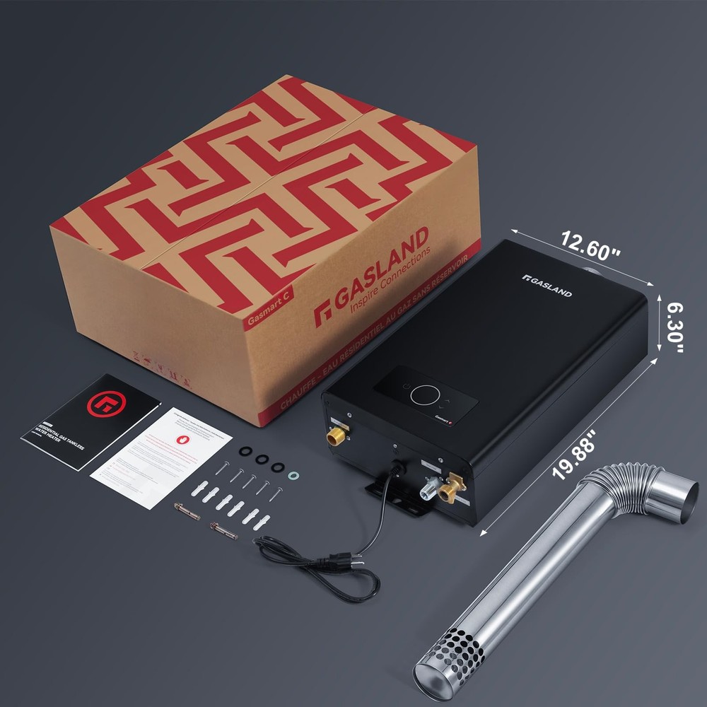 GASLAND Gasmart C Propane Tankless Water Heater Indoor Max 5 GPM 113000 BTUCS...