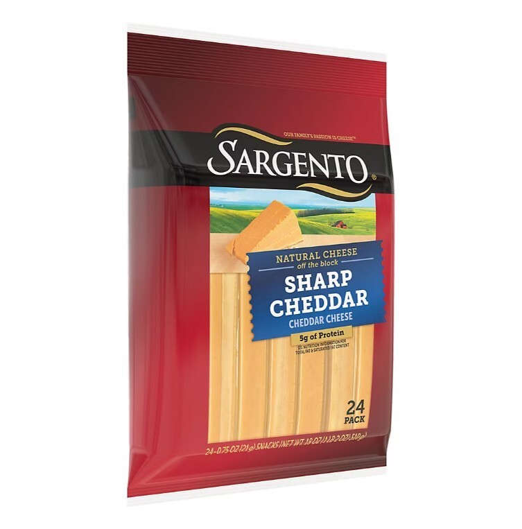 Sargento Natural Sharp Cheddar Cheese Snacks, 24 ct./0.75 oz.
