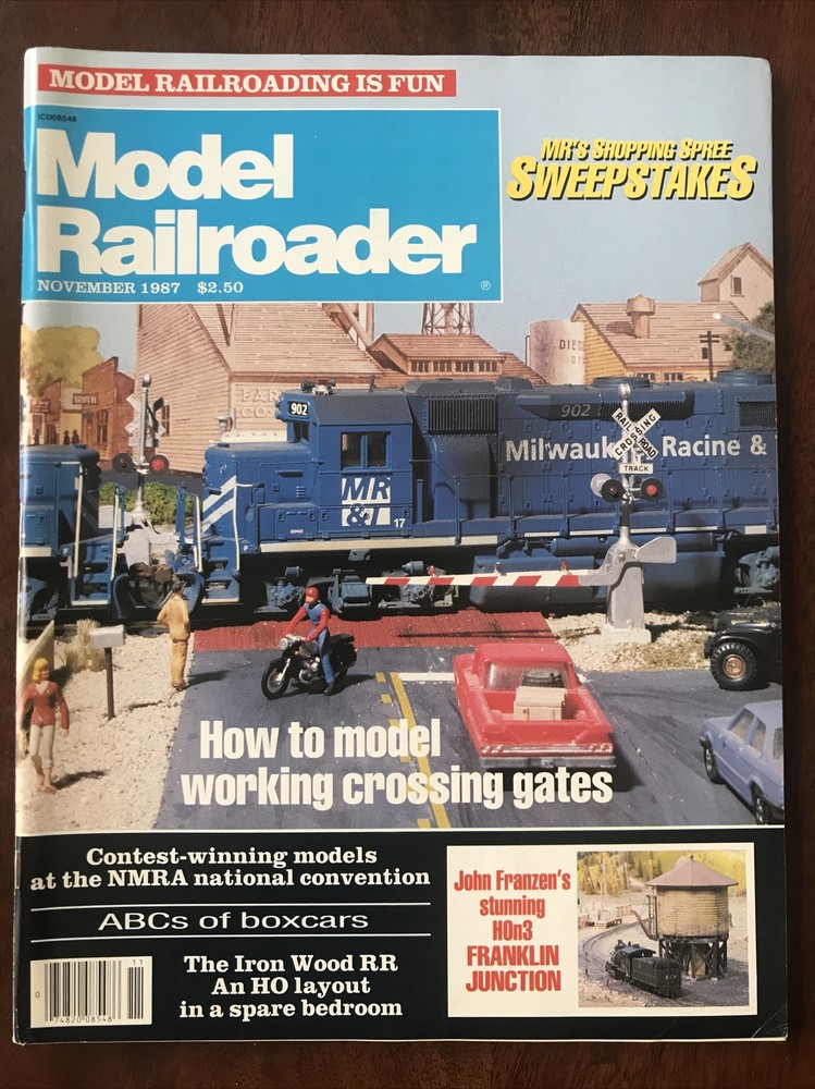 Model Railroader Train Magazines 1987 Complete Year 12 Issues Hobby Layouts GUC