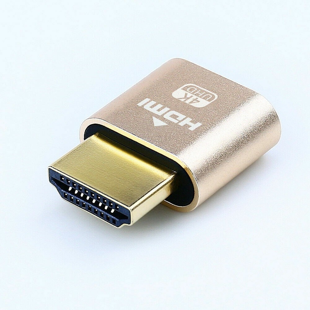 2 Pack HDMI Dummy Plug 4K Display Emulator Windows Mac OSX Linux fit-Headless