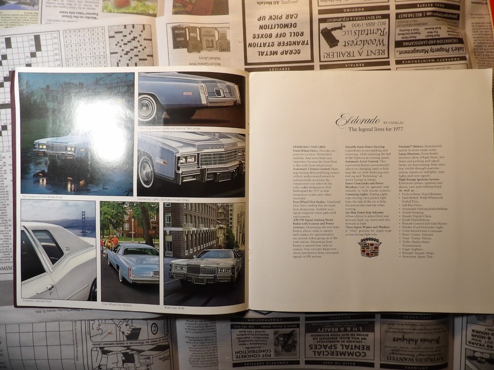 1977 Eldorado Cadillac Brochure