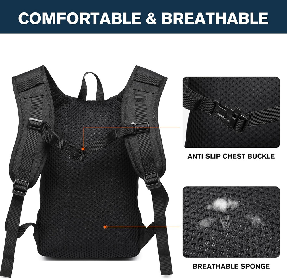 Hydration Backpack with Water Bladder for Hiking Tactical Hydration Pack for Men