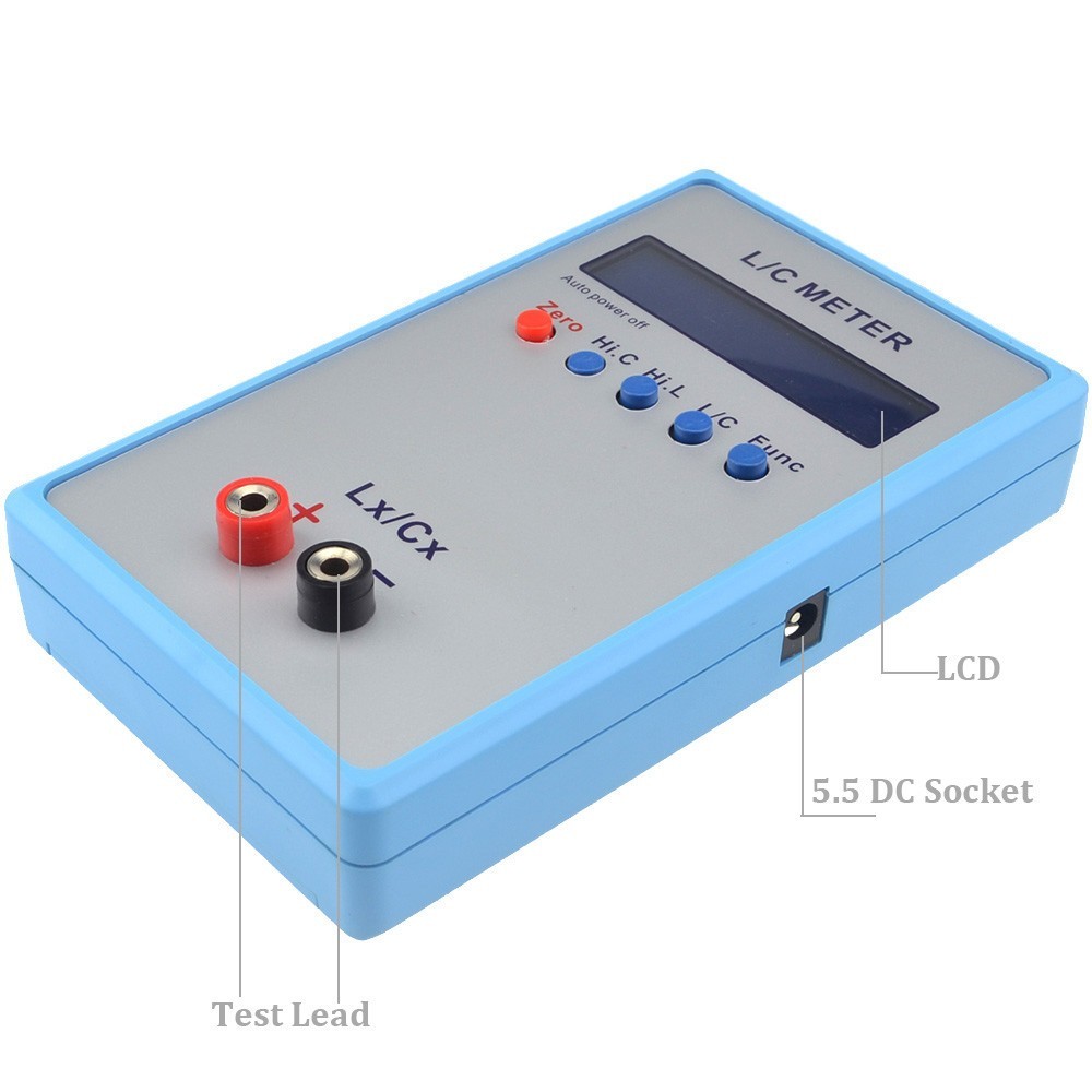 LC200A L/C Meter Handheld Inductance Capacitance Bridge LCR Table Blue Meter