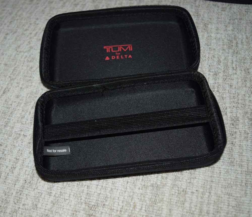 Tumi x Delta One Business Class Hard Shell Zip Around Case Accessory Kit U12