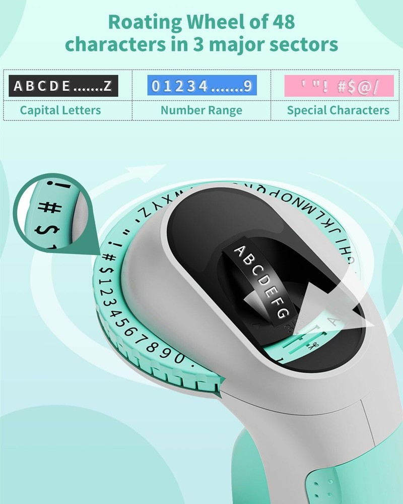 Phomemo Embossing Label Maker with 6 Label Tapes | Organizer Xpress, Pro Label