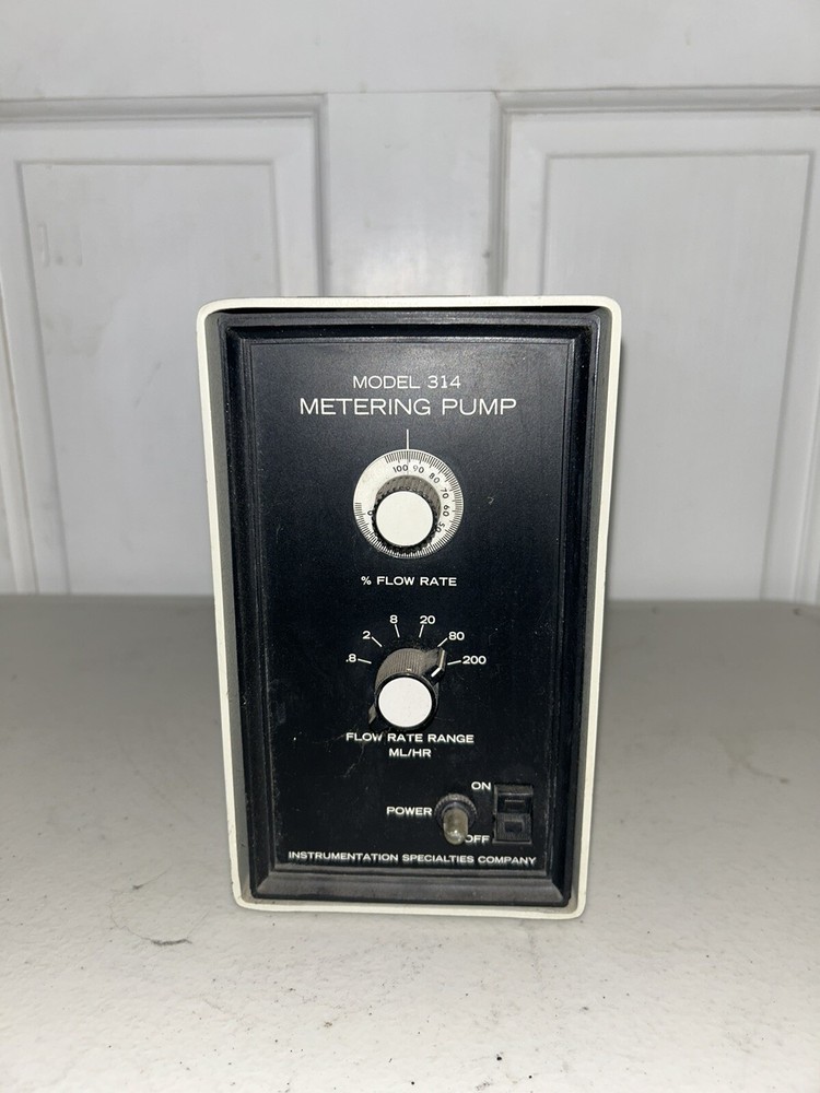 ISCO Model 314 Metering Pump Model 314 Metering Pump Flow Meter Model 314