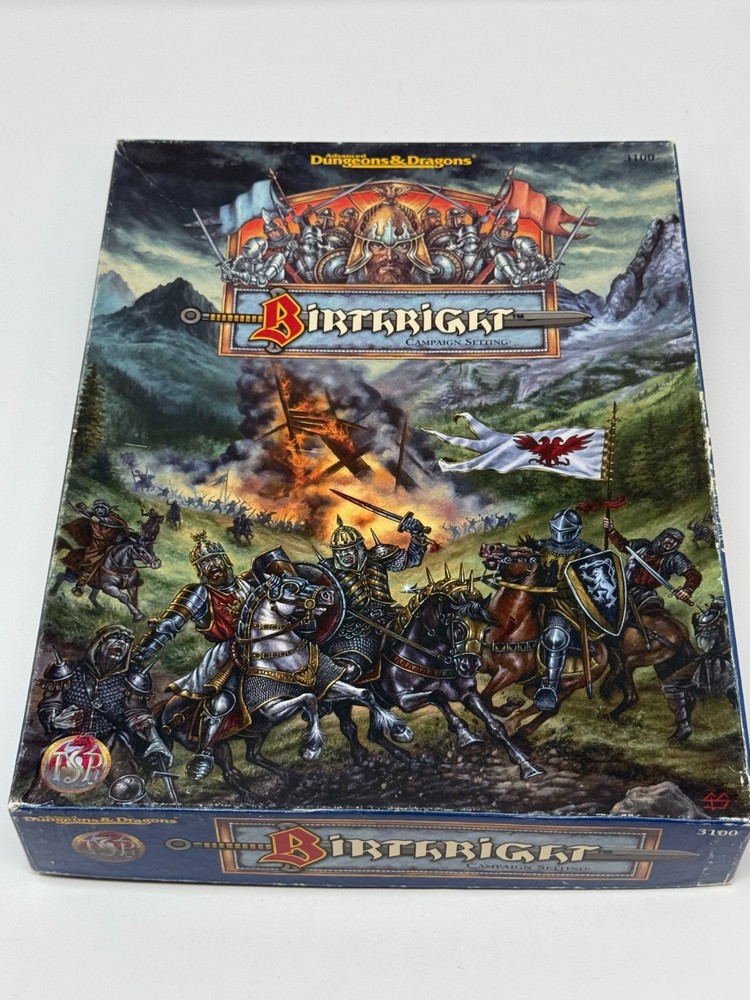 Advanced Dungeons and Dragons Birthright Campaign Setting CIB Unpunched