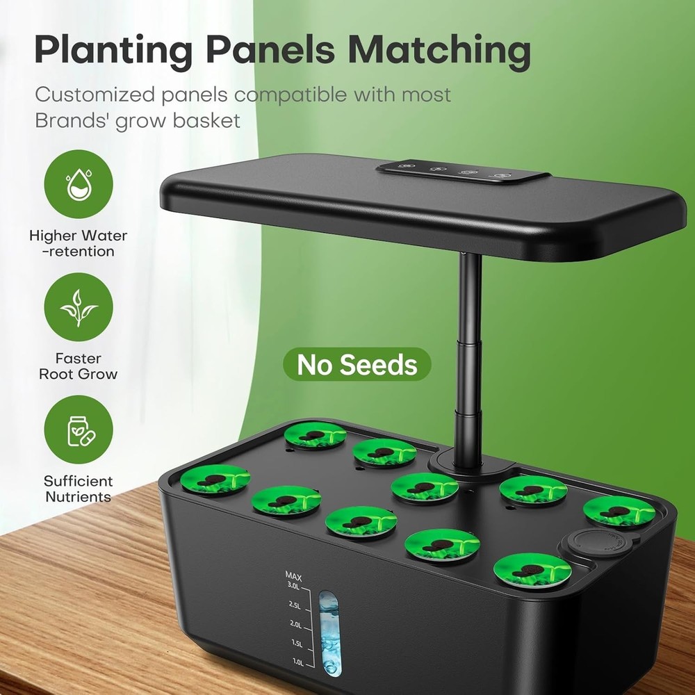 Hydroponic Plant Germination Kit - LED Grow Light System