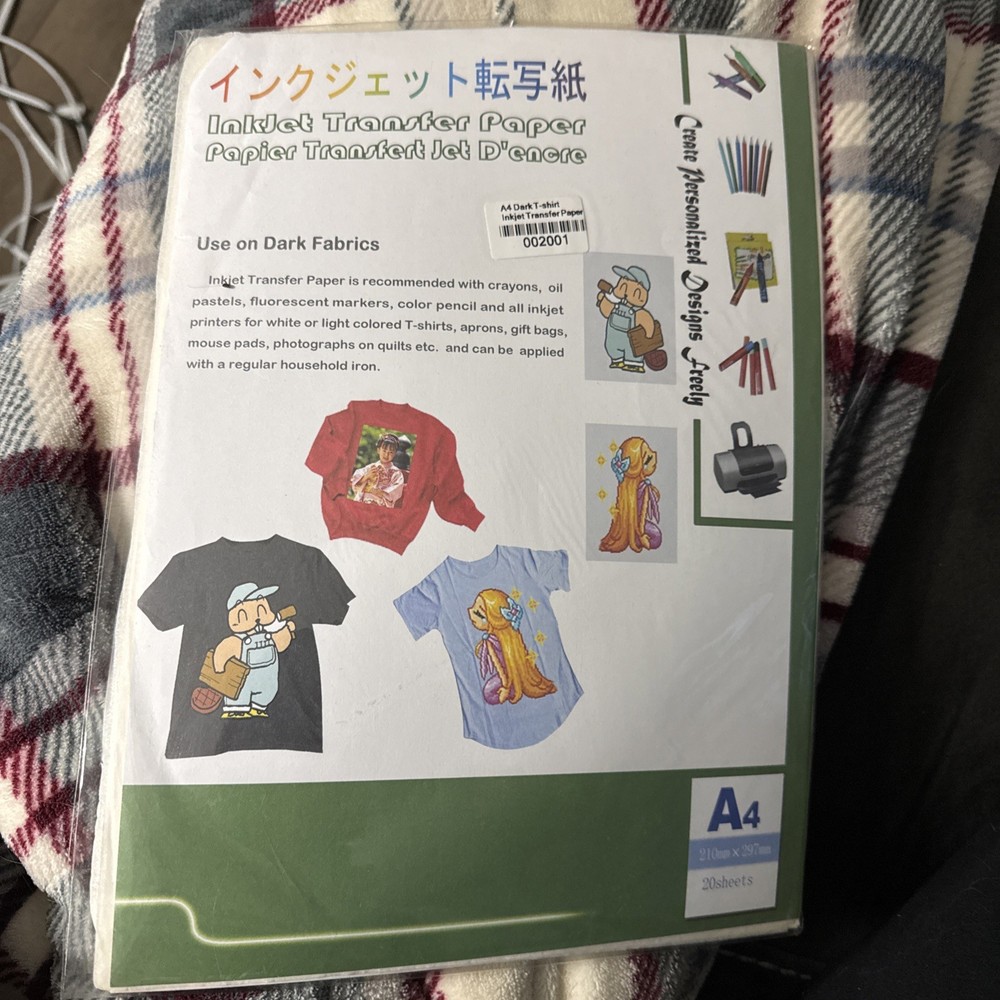 Dark Fabrics Transfer Paper