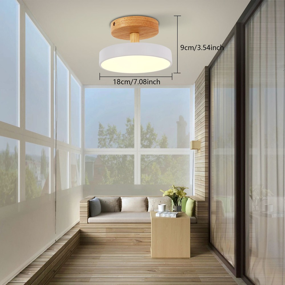 NEW 18cm*9cm LED Ceiling Light Round Wired Ceiling Lamp 85-265V Indoor Light
