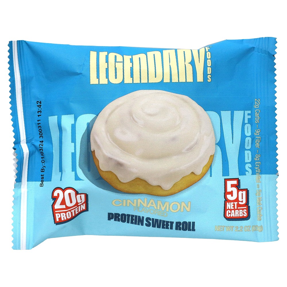 Protein Sweet Roll, Cinnamon, 8 Pack, 2.2 oz (63 g) Each