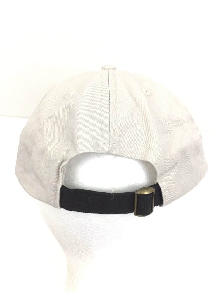 CAT Caterpillar Hat Logo Tractor Strap Back Baseball Trucker Adjustable Cap Tan