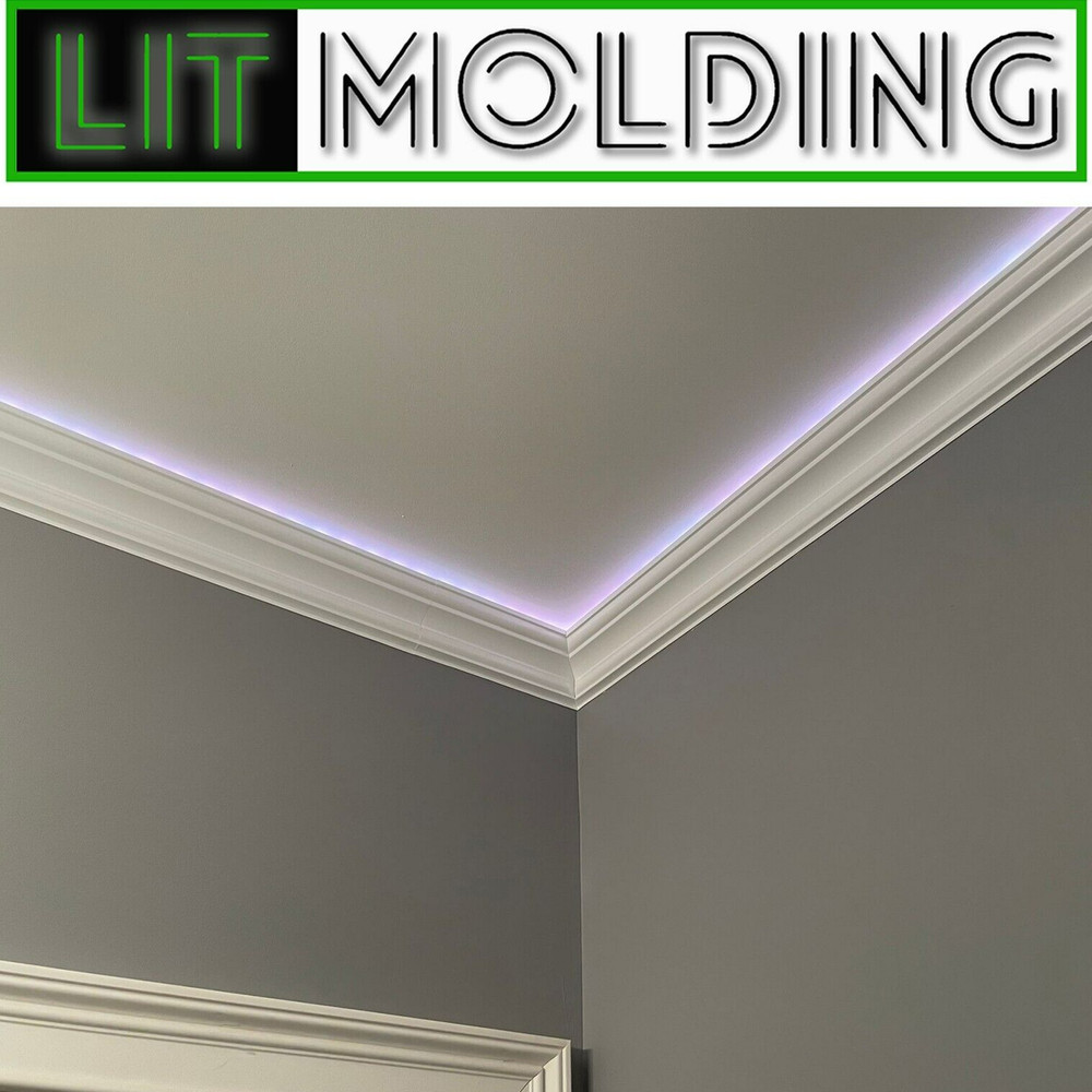 LED Indirect lighting Crown Molding, Music sync, Alexa, Google, & remote control