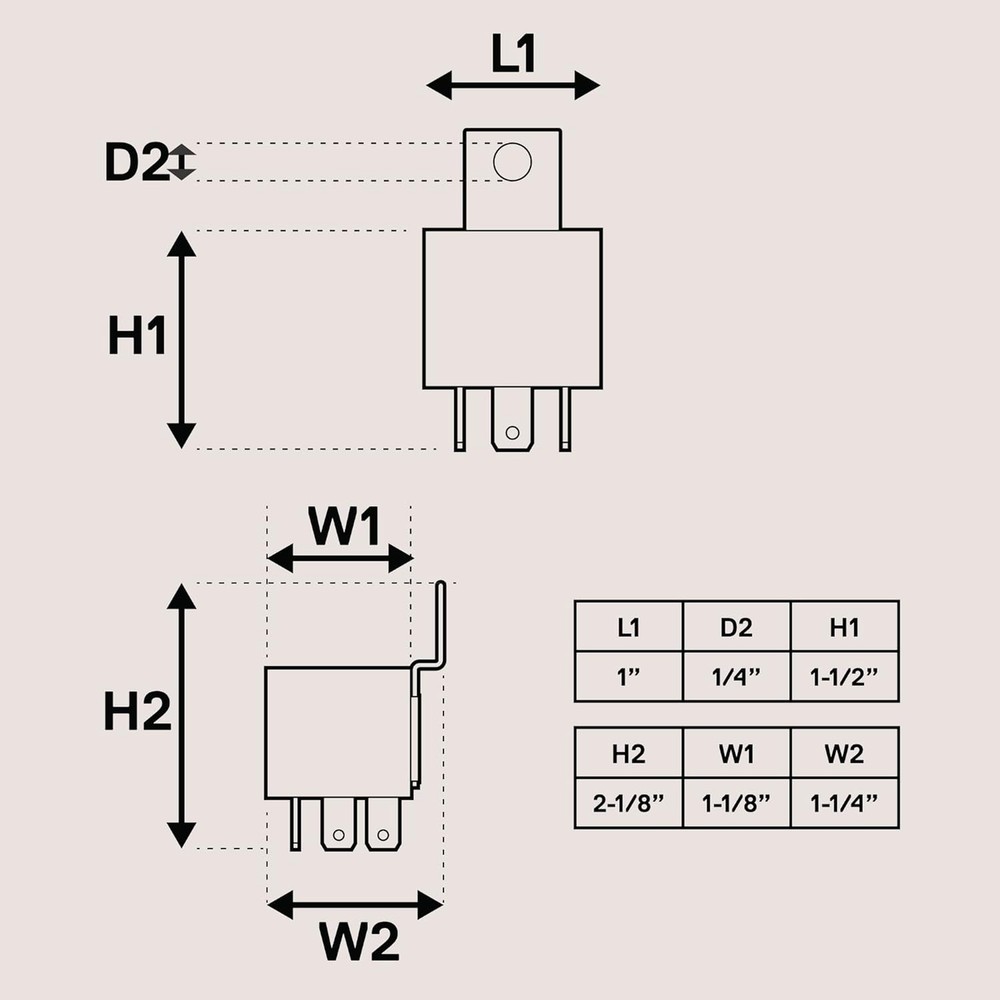 10-Piece Bosch Style 5-Pin 12V Relay Switch [Single Pole Double Throw]