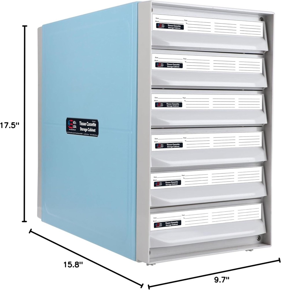 Tissue Cassette Storage Cabinet Lab Tissue Block Storage w/ 6 Drawers Stackable