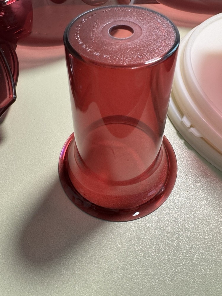 Tupperware TupperWave Stack Cooker Set 12 Pcs Cranberry Used Combo From 2 Sets