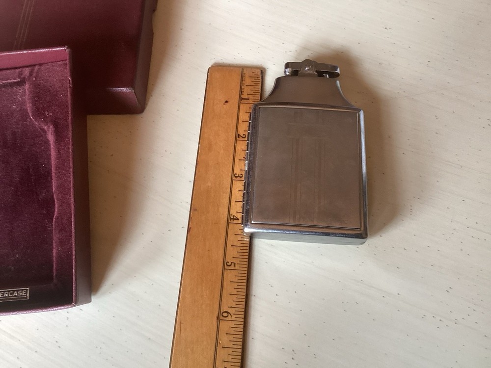 Vintage Ronson Cigarette Case & Lighter Original Old Box