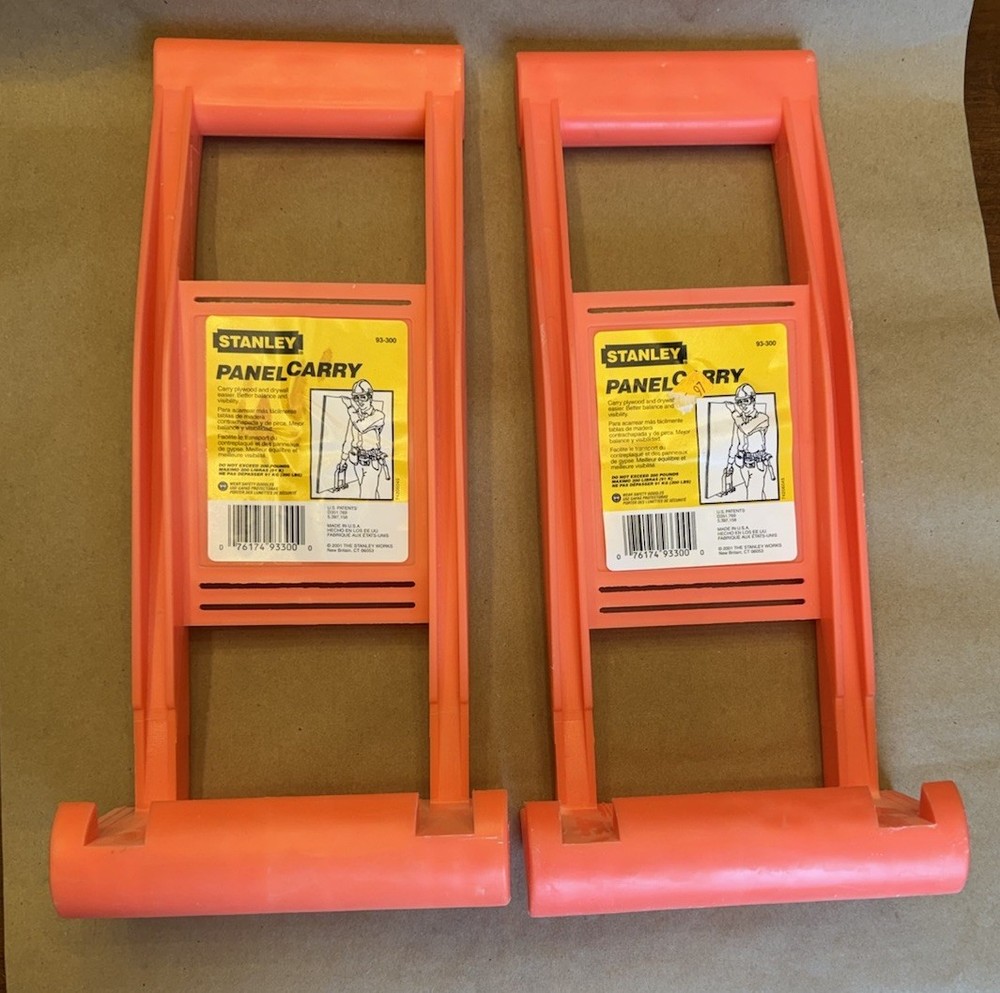 2x Stanley Drywall Panel Carry