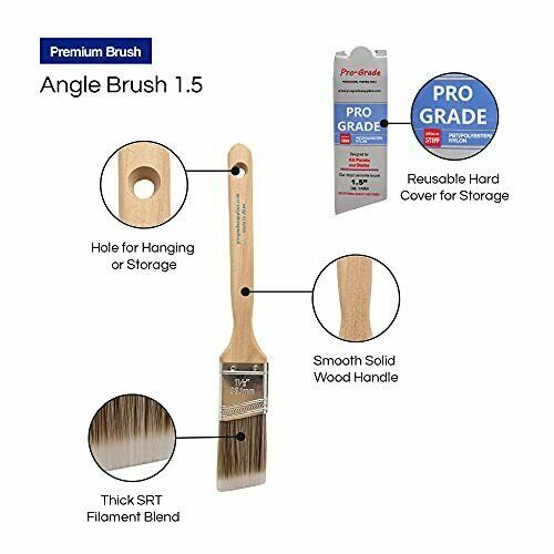 Pro Grade - Paint Brushes - 12Ea 1.5 Angle Brushes
