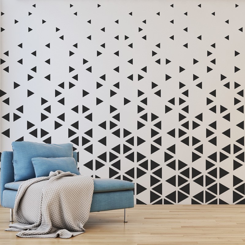 KIDS Reusable Plastic Stencils (5 pcs) // TRIANGLE
