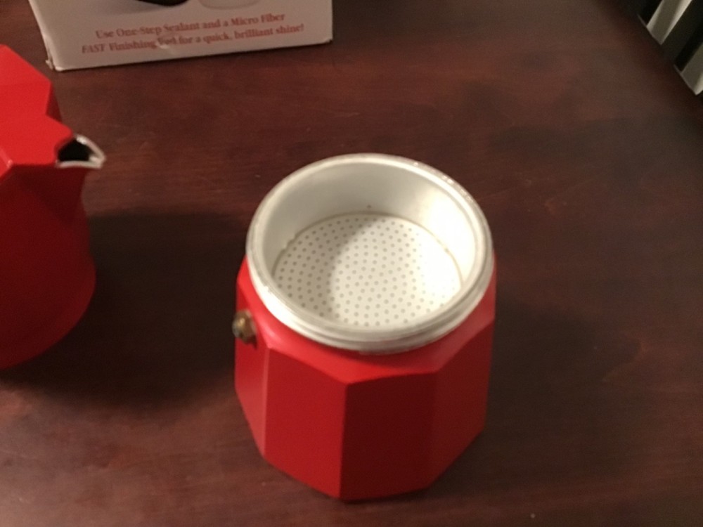 Masterclass Red Stovetop Expresso maker