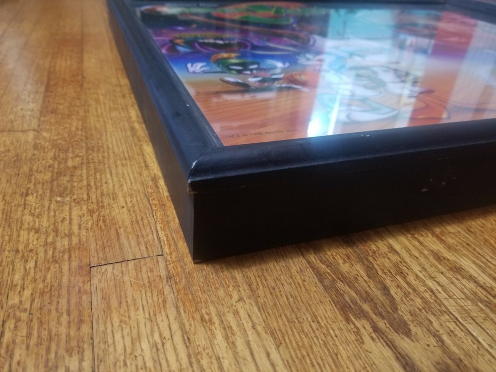 Warner Brothers/Sega Space Original Upper Jam Pinball Backglass Modify For Frame