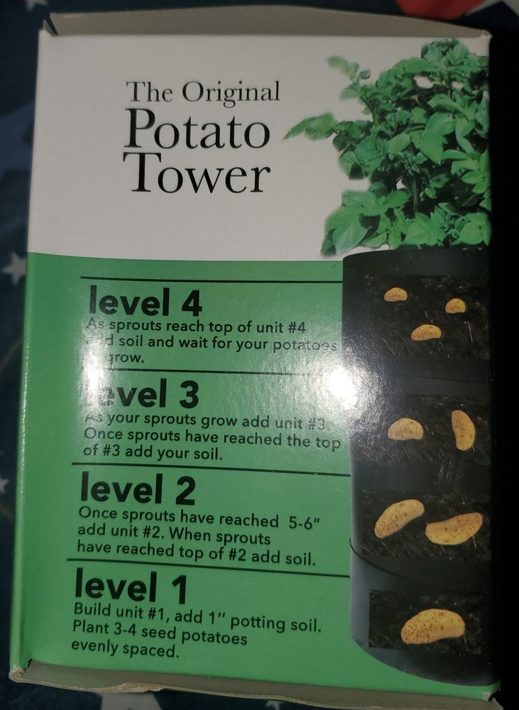 The Original Potato Tower - Stackable Rings - 4 Layers - Improve Yield