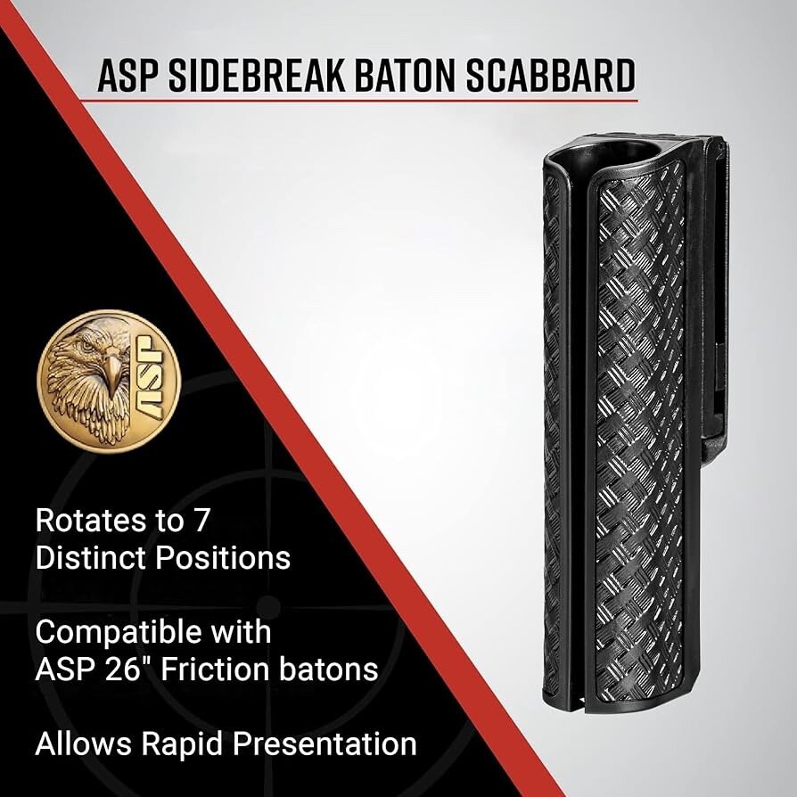 26” ASP Side Break Basketweave Baton Scabbard