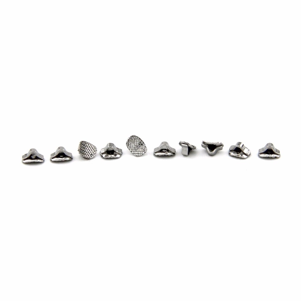 Dental Orthodontic Lingual Button Direct Bond Eyelet Rectangular/Round Mesh Base