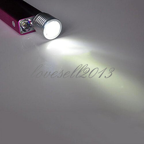 Aluminum 3W USB LED White  Lamp Socket Spotlight Flashlight White Light