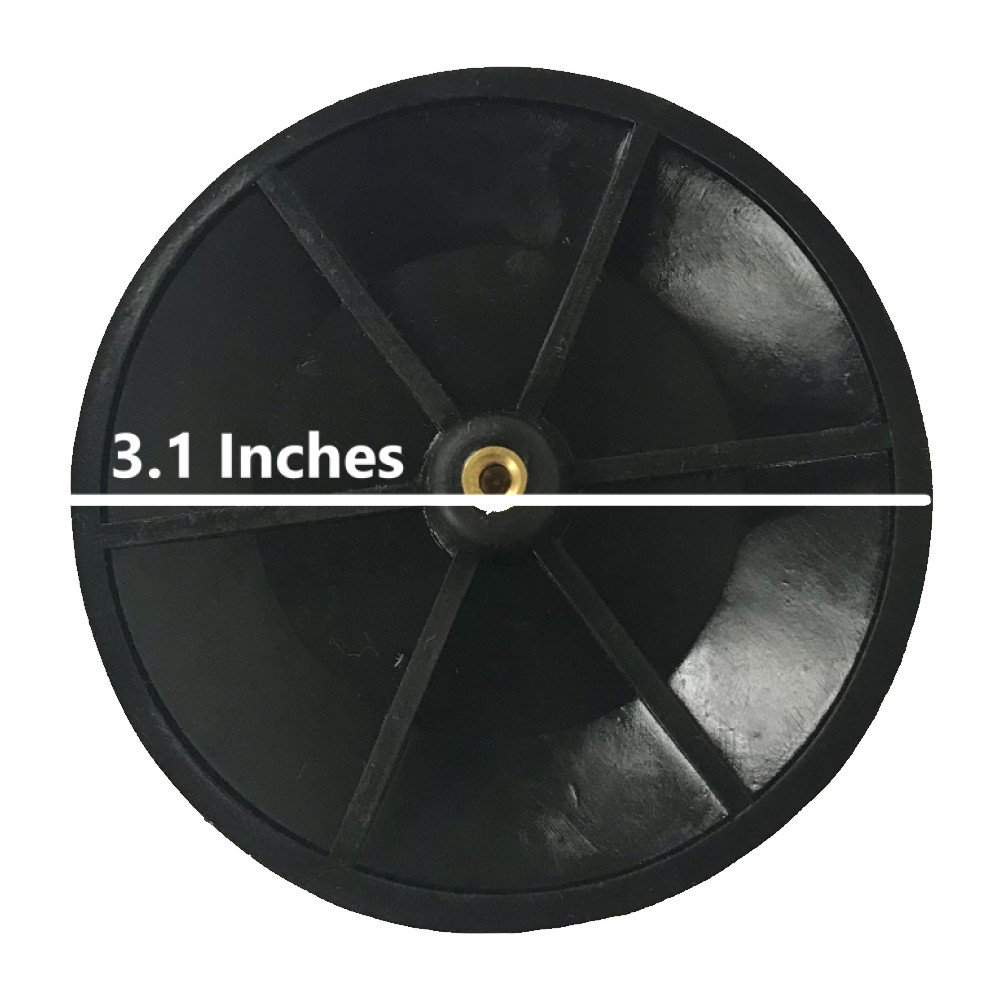 3.1-inch Rubber Toilet Tank Flat Flapper Disk