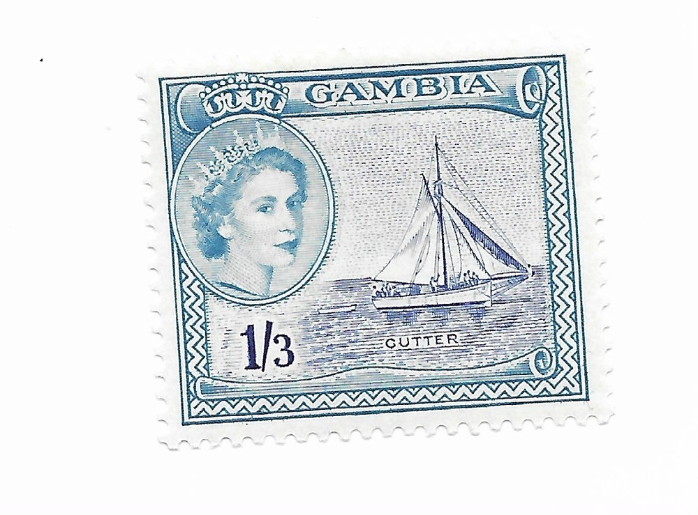 Gambia 1953 1 shilling 3 d mint